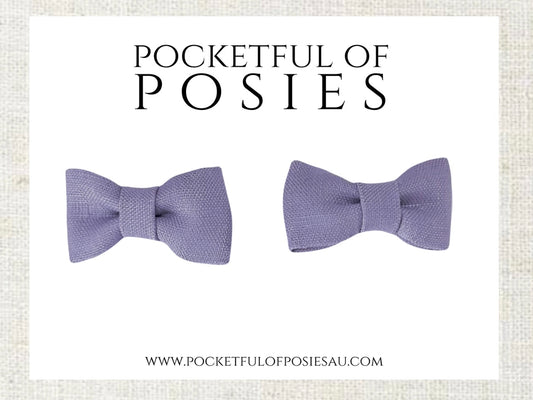 Posie Pigtail bows lilac